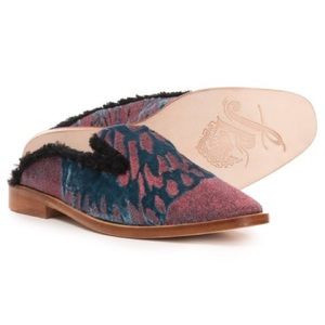 Free People Butterfly effect Fur Lined Mules